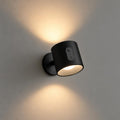 Opal vägglampa svart