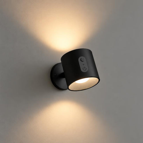 Opal vägglampa svart