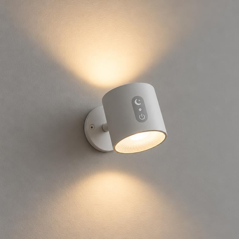 Opal vägglampa vit